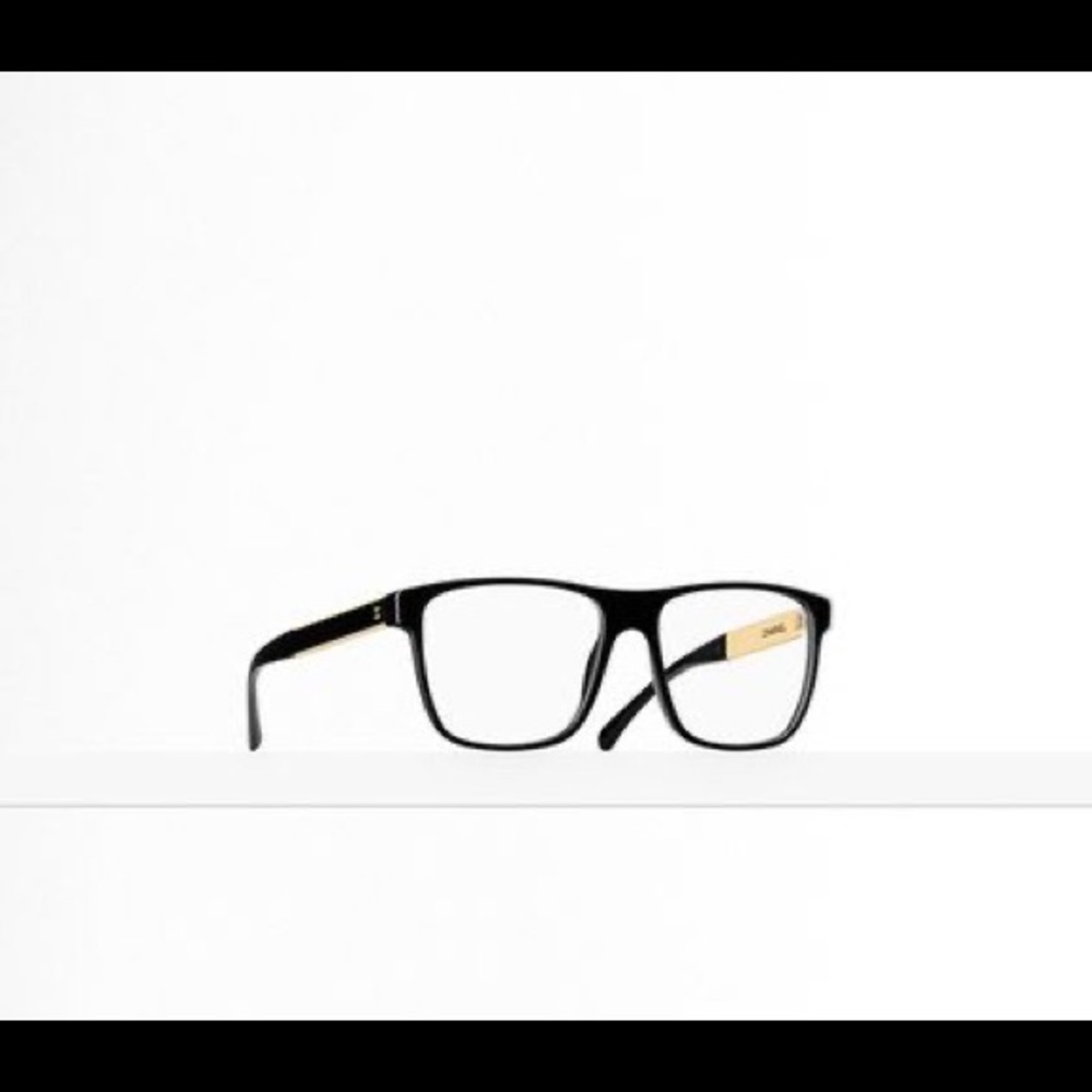 Black/Silver Chanel Prescription Glasses